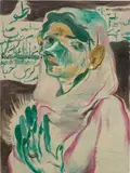 Salman Toor, Mother, 2015, oil on panel