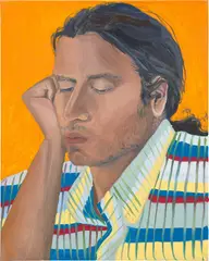 Ozelot by Aliza Nisenbaum, 2012, oil on canvas, sold May 2022