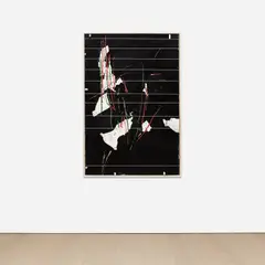 Untitled by Harold Ancart, 2012, oilstick on paper, in artist's frame, offered May 2022