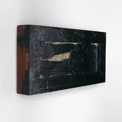 Theaster Gates, We Ate All the Parts, 2012, tar, lath, glass and wood