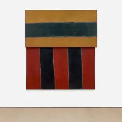 Sean Scully, Shadowing, 1984, oil on two attached canvases