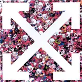 Our Spot 1 by Takashi Murakami and Virgil Abloh, 2018, acrylic on canvas mounted to aluminum frame, sold May 2022