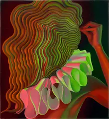 Sascha Braunig, Bossy Pins, 2012, oil on canvas laid on panel