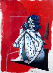 Logan Sylve, Lady Bug on Tuesday, 2020, oil on canvas