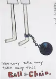 Yoshitomo Nara, Untitled (Who Snatched the Babies), 2001-2002, colored pencil on paper