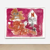 André Butzer, Untitled, 2008, watercolor on paper