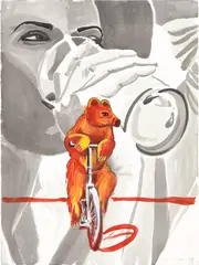 Untitled by David Salle, 1997, acrylic on paper, sold May 2022