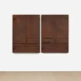 Juan Muñoz, Shutters, 1991, steel, in 2 parts