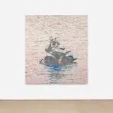 Nate Lowman, Wisconsin Cairn (Lake Flannery), 2013, oil and alkyd on canvas