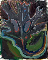 Untitled by Josh Smith, 2010, oil on canvas, sold May 2022