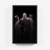 Bill Viola, Addie, 2008, color high-definition video on LCD flat panel mounted vertically on wall