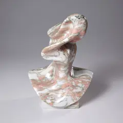 Jon Rafman, New Age Demanded (Twistface Pink), 2015, CNC routed Norway pink marble