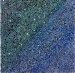 Alteronce Gumby, I heard colors, I saw songs, 2021, acrylic, glass and gemstones on panel