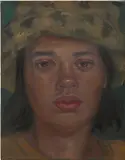 Chloe Wise, Ana in a Leopard Hat, 2020, oil on linen