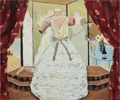 Shara Hughes, Bridezilla, 2007, acrylic, spray paint and glitter on canvas