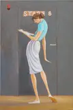 Ernie Barnes, Stage 8, 1982, acrylic on canvas