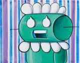 Kenny Scharf, Posing Rosie, 2009, acrylic on canvas board