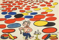 Vermouth by Alexander Calder, 1974, gouache and ink on paper, sold Sep 2022