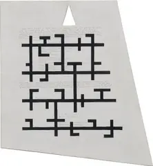 Guy de Cointet, Note from Ethiopia, 1976, acrylic, ink and graphite on panel