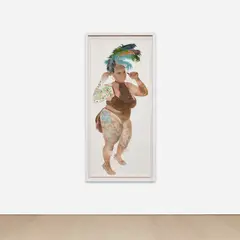 Firelei Báez, Anayansi from the series Geographic Delay, 2010, gouache and ink on paper