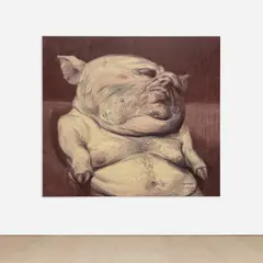 Roberto Fabelo, Chicharrón, 2012, oil on canvas