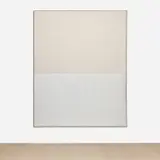 Ethan Cook, Untitled (Begin in one corner), 2014, hand-woven cotton canvas and canvas, in artist's frame