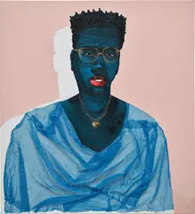 Untitled by Adjei Tawiah, 2020, oil and sponge cloth on canvas, offered Sep 2022