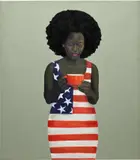 Oluwole Omofemi, Red Cup, 2020, oil and acrylic on canvas