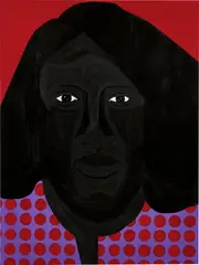 Jon Key, Family Portrait No. 3 (Linda) from the series Family Portraits, 2020, acrylic on canvas