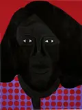 Jon Key, Family Portrait No. 3 (Linda) from the series Family Portraits, 2020, acrylic on canvas