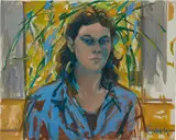 Elaine de Kooning, Portrait of Houston Woman, 1977, oil on canvas