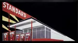 Vik Muniz, Standard Station (Night), after Ed Ruscha from the series Pictures of Cars, 2008, chromogenic print flush-mounted to Dibond