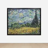 Vik Muniz, Wheat Field with Cypresses, after Van Gogh from the series Pictures of Magazines 2