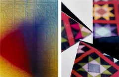 Eileen Quinlan, Two works: (i) Creep 2 ; (ii) Crazy Quilt, 2011, chromogenic print flush-mounted to Plexiglas