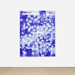 Blue Summer Blue by Corey Mason, 2019–2020, silkscreen ink on linen, offered Sep 2022