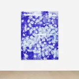 Corey Mason, Blue Summer Blue, 2019–2020, silkscreen ink on linen
