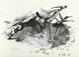 Elaine de Kooning, Abstract Landscape Composition