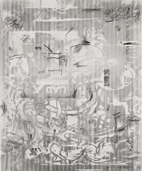 Untitled from the series Osc Mix by Jan-Ole Schiemann, 2016, graphite on paper, sold Sep 2022
