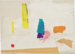 Esteban Vicente, Untitled, 1996, paper collage on canvas