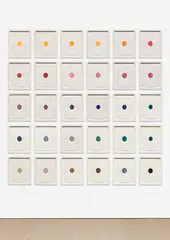 Ceal Floyer, Ink on Paper, 2007, ink on paper, in artist's frame, in 30 parts
