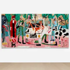 Dale Lewis, Tarka Dal, 2016, oil, acrylic and spray paint on canvas