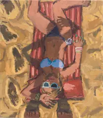 Todd Bienvenu, Beach Shadow, 2016, acrylic on canvas