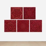 The Empresses by Damien Hirst, 2022, laminated archival color print and screenprint in glitter on aluminum composite panel, sold Sep 2022