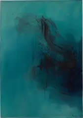 Cleve Gray, Two Ducks, 1963, oil canvas laid on panel