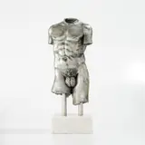 Yoan Capote, Rational, 2008, aluminum with marble base