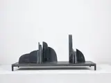Erin Shirreff, Catalogue, 16 parts, 2013, hydrostone, pigment, graphite and steel, in 17 parts