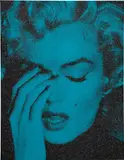 Russell Young, Marilyn Suicide, 2014, screenprint and diamond dust on linen