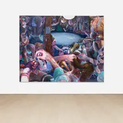 Danica Lundy, Miss Fist Kiss, 2019, oil on canvas