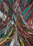 Mark Grotjahn, Untitled (Circus No. 12 Face 44.30), 2014, oil on cardboard mounted on linen