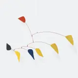 Plutôt jaune by Alexander Calder, 1965, sheet metal, wire and paint, sold Nov 2022